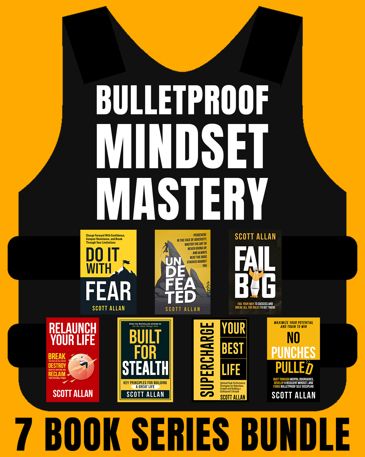 Bulletproof Mindset Mastery Series Bundle: Forge Resilience, Overcome Limitations, and Achieve Unstoppable Confidence